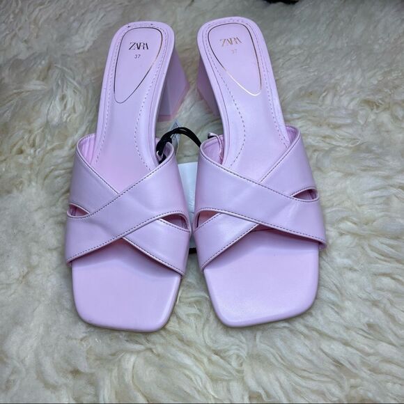 Zara Block Heel Sandals - Picture 5 of 7